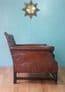 Antique leather armchair